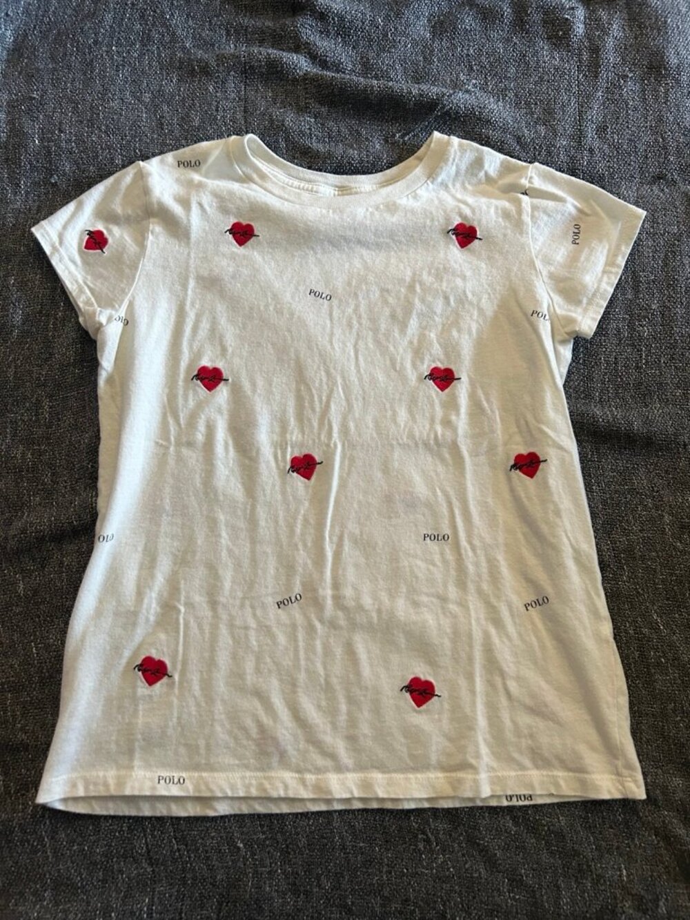 POLO RALPH LAUREN AUTHENTIC GIRLS ORIGINAL T-SHIRT Size 12/14
